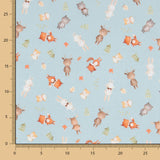 Viyela Algodón Ciervos Salvia - Ribes y Casals