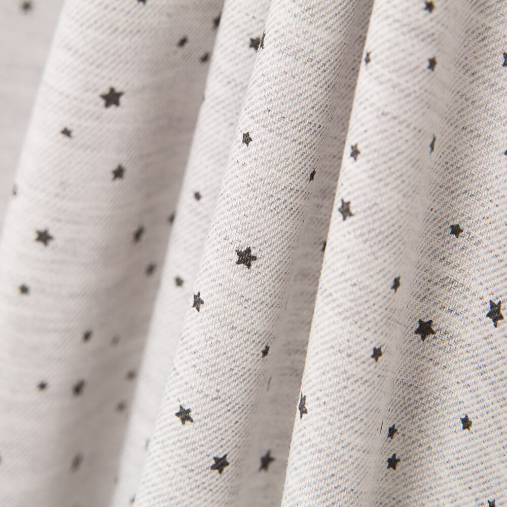 Viella Algodón Estrellas Negra - Ribes y Casals