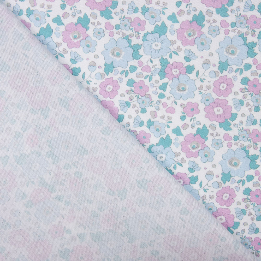 Viyela Algodón Flor Rosa - Ribes y Casals