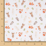 Viyela Algodón Ciervos Blanco - Ribes y Casals