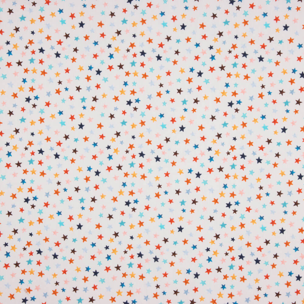 Viyela Algodón Multi Estrella Camel Claro - Ribes y Casals