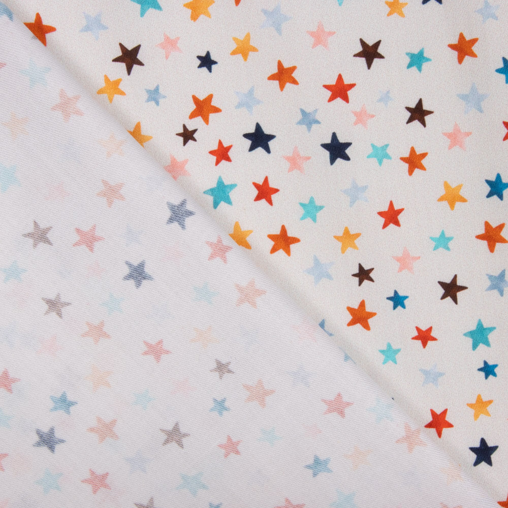 Viyela Algodón Multi Estrella Camel Claro - Ribes y Casals