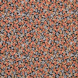 Viella Viscosa Flores Negro - Ribes y Casals