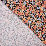 Viella Viscosa Flores Negro - Ribes y Casals