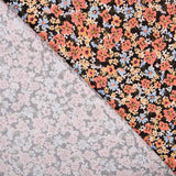 Viella Viscosa Flores Negro - Ribes y Casals