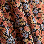 Viella Viscosa Flores Negro - Ribes y Casals