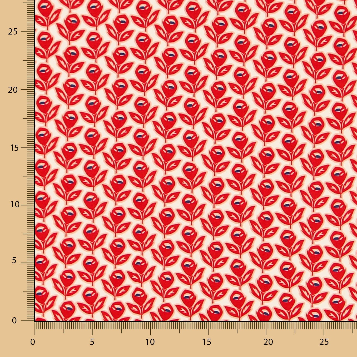 Viscosa Amapolas Roja - Ribes y Casals