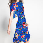 Viscosa Bambula Floral Azul - Ribes y Casals