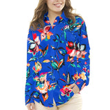 Viscosa Bambula Floral Azul - Ribes y Casals