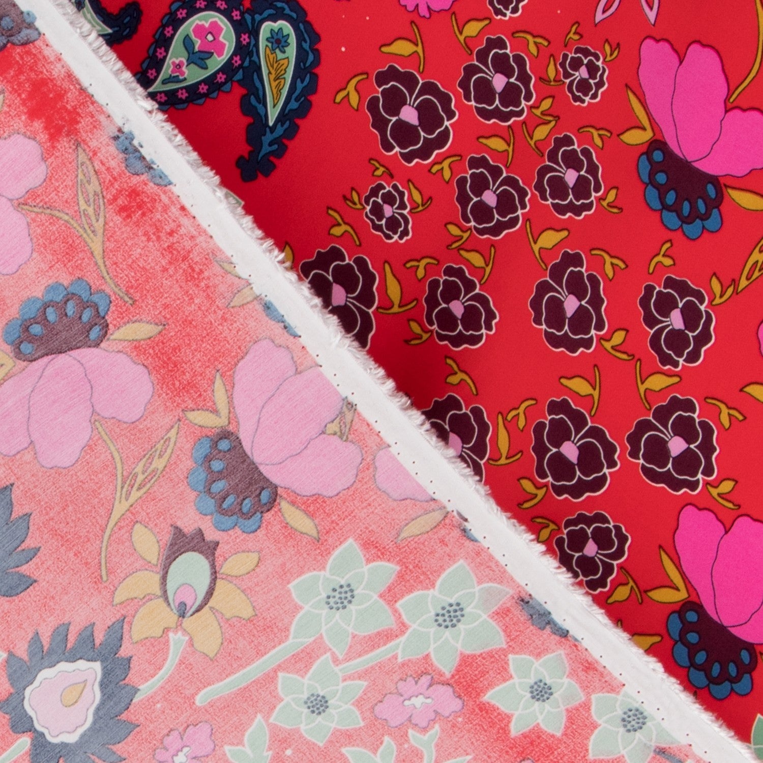 Viscosa Cachemir Coral - Ribes y Casals