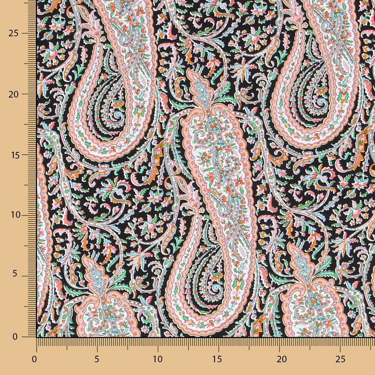 Viscosa Cachemir Floral - Ribes y Casals