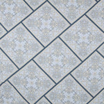 Viscosa Cachemir Mosaico Azul - Ribes y Casals