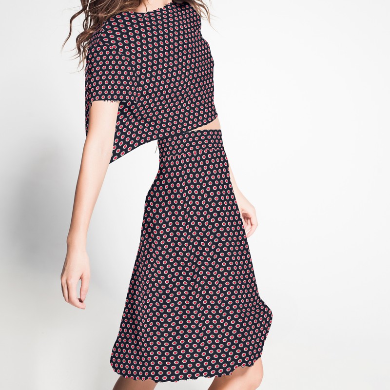 Viscosa Círculos Rojo - Ribes y Casals