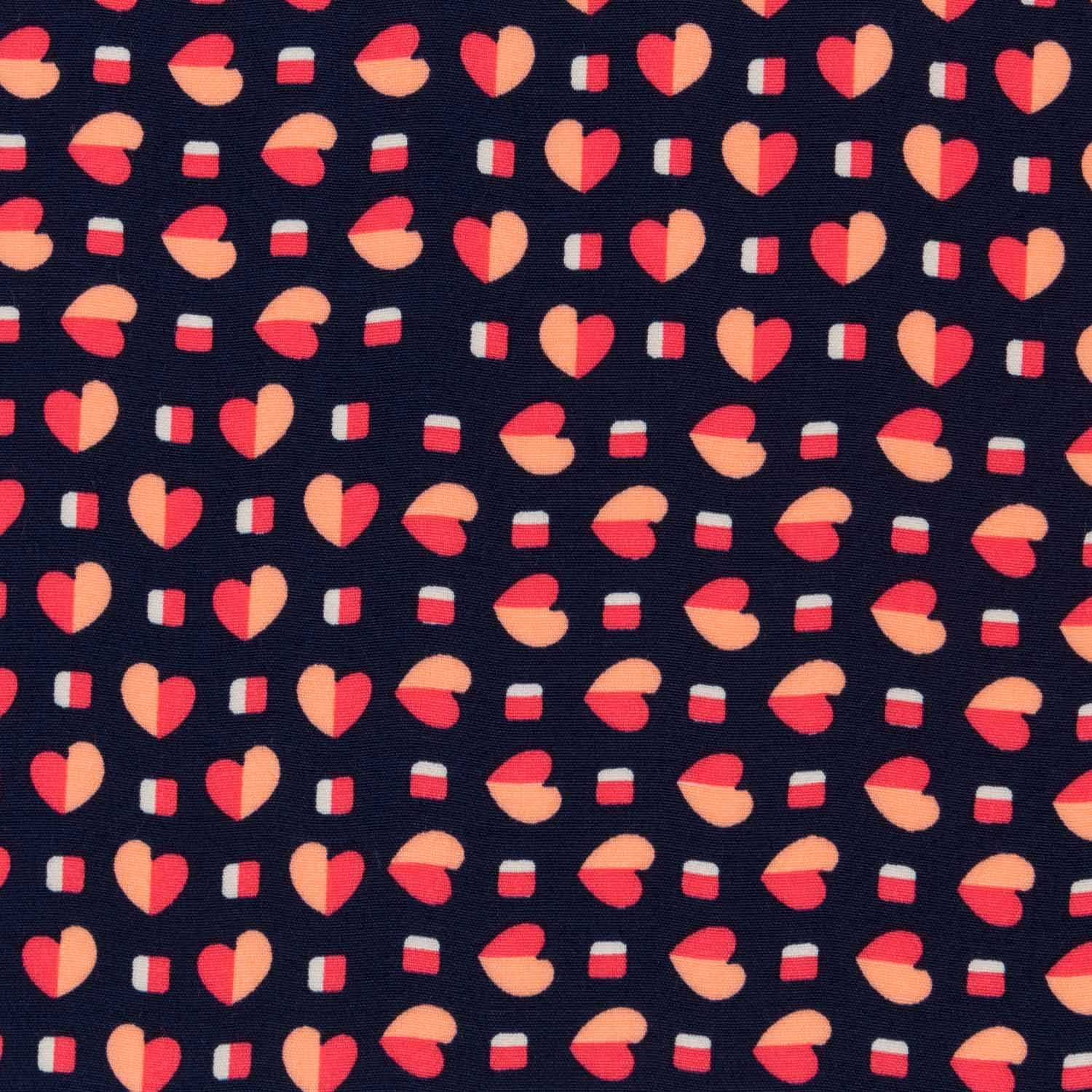 Viscosa Corazones Morada - Ribes y Casals