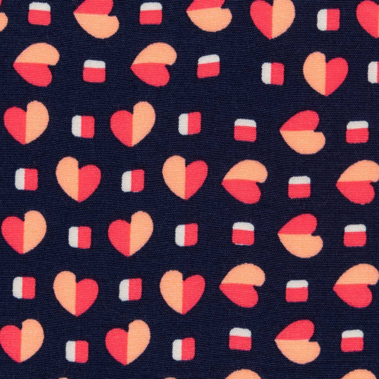 Viscosa Corazones Morada - Ribes y Casals