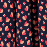 Viscosa Corazones Morada - Ribes y Casals