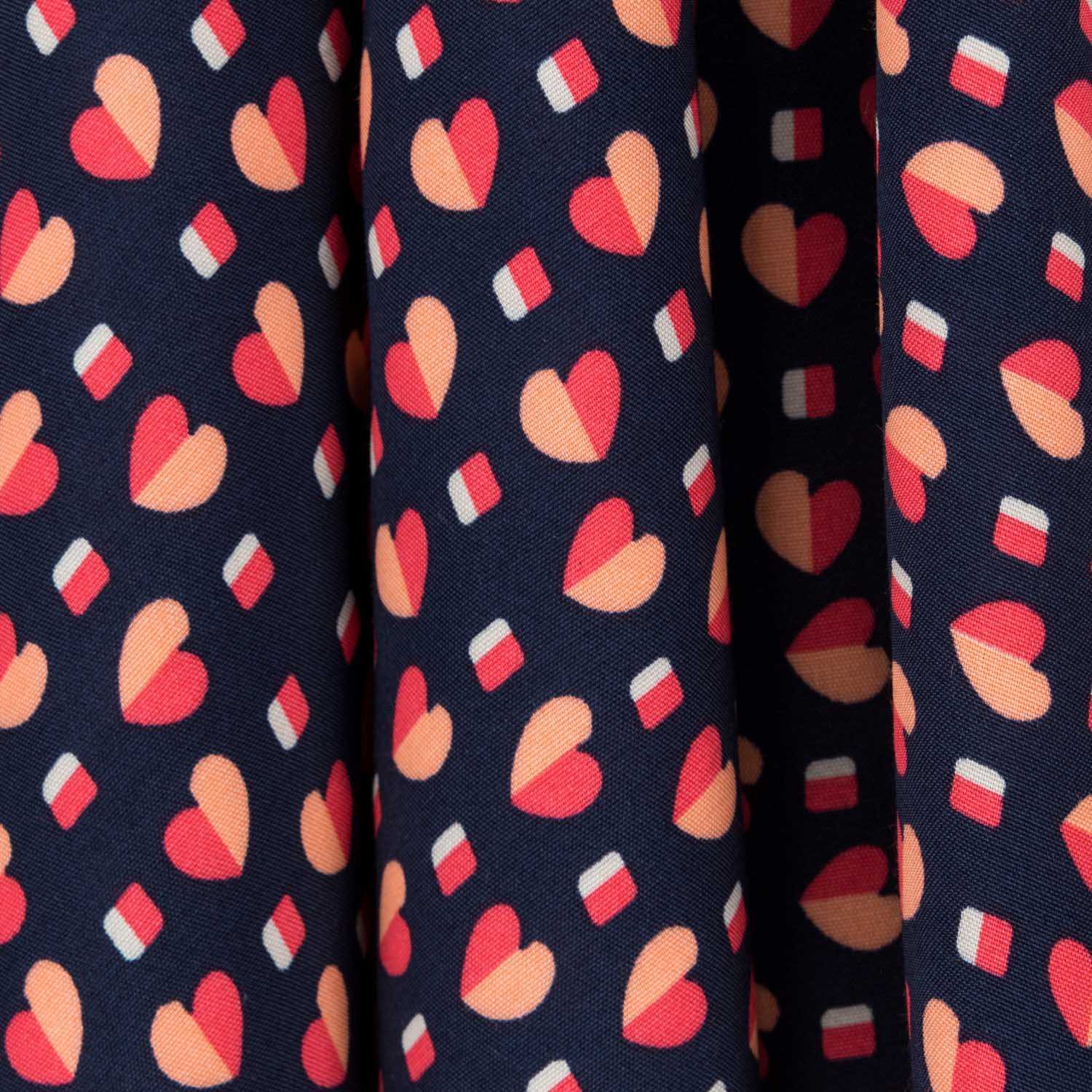 Viscosa Corazones Morada - Ribes y Casals