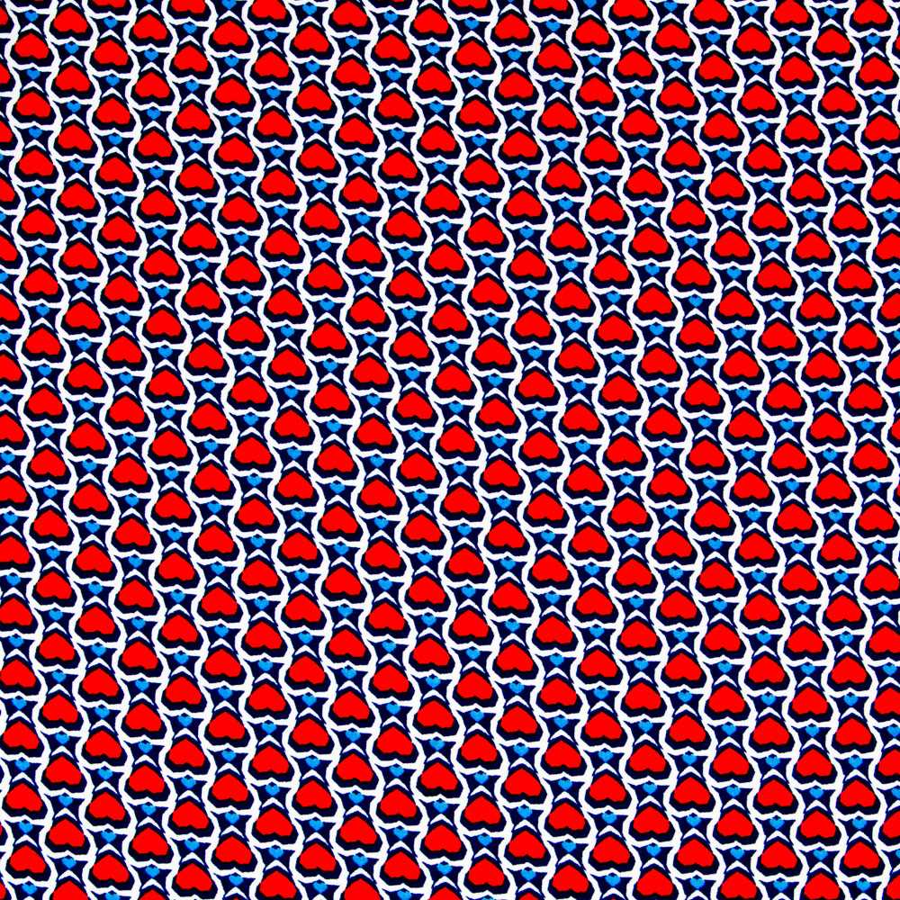 Viscosa Corazones Rojo - Ribes y Casals