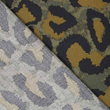 Viscosa Crepe Leopardo Militar - Ribes y Casals