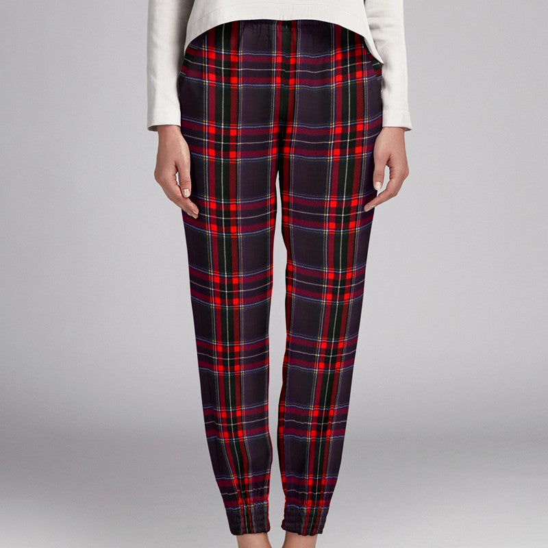 Viscosa Cuadro Escoces Negro - Ribes y Casals