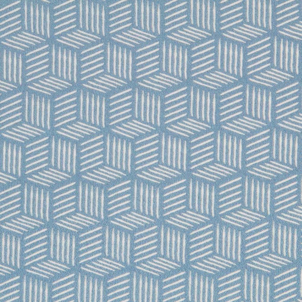 Viscosa Cube Azul Denim - Ribes y Casals