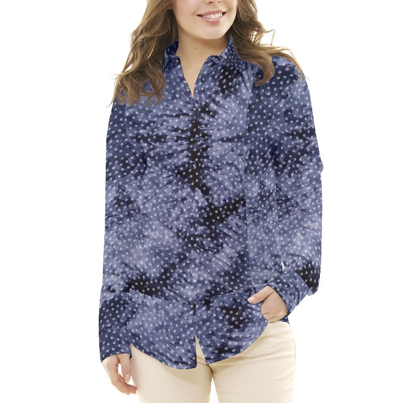 Viscosa Denim Espiral Navy - Ribes y Casals