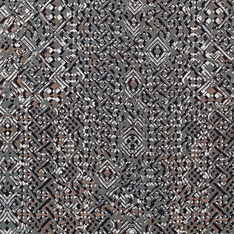 Viscosa Estampada Abstract Kaki - Ribes y Casals