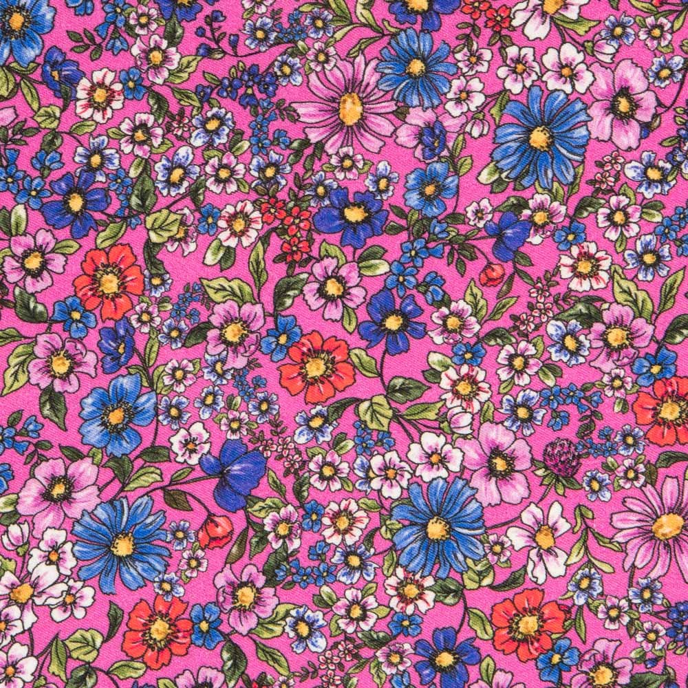 Viscosa Estampada Botanic Fucsia - Ribes y Casals