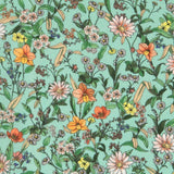 Viscosa Estampada Botánico Menta - Ribes y Casals