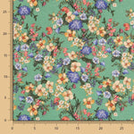 Viscosa Estampada Botánico Verde - Ribes y Casals