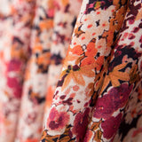 Retal Viscosa Estampada Crema Botánico 60x145 cm - Ribes y Casals