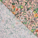 Viscosa Estampada Floral Nude - Ribes y Casals