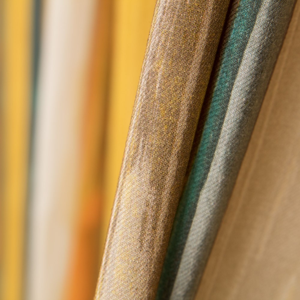 Viscosa Estampada Listado Aceite - Ribes y Casals