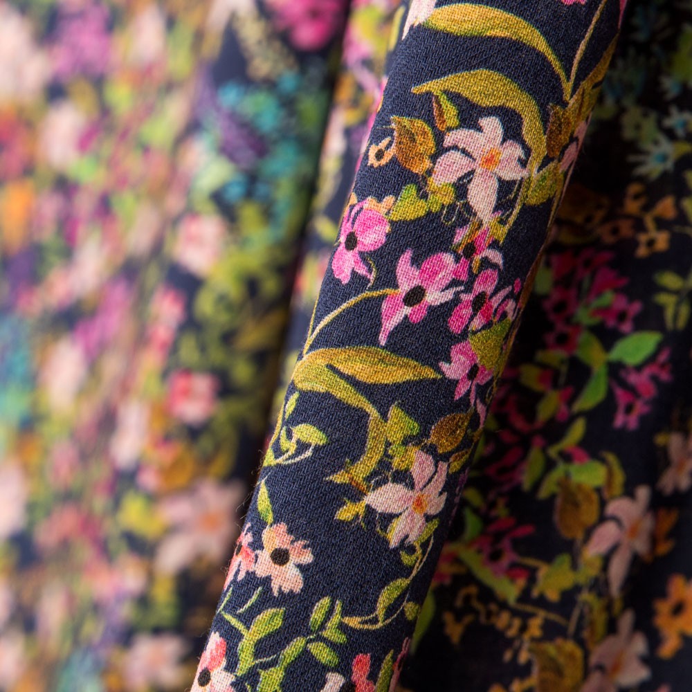 Viscosa Estampada Marino Botánico - Ribes y Casals