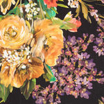 Viscosa Estampada Óleo Negro - Ribes y Casals