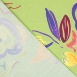 Viscosa Estampada Pistacho Flor - Ribes y Casals