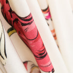 Viscosa Estampada Tulipán Crudo - Ribes y Casals