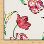 Viscosa Estampada Tulipán Crudo - Ribes y Casals