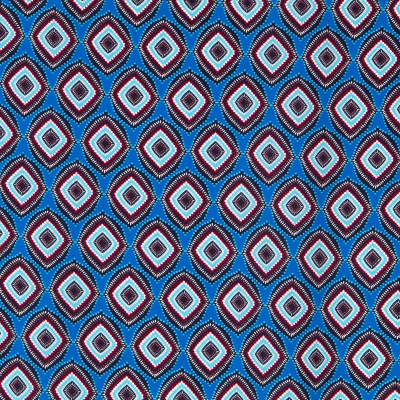 Viscosa Étnica Rombos Azul - Ribes y Casals