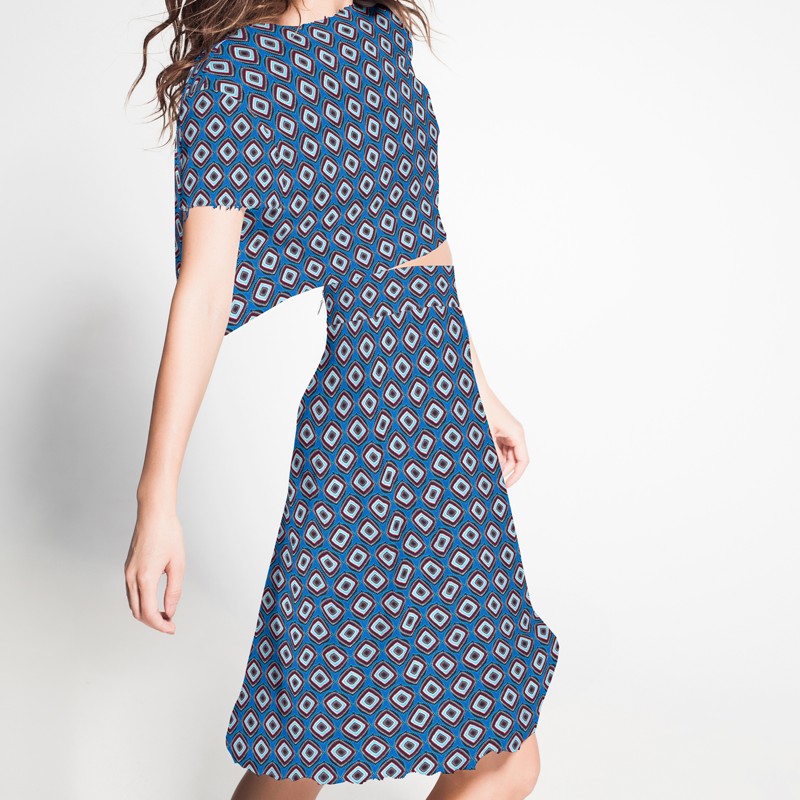 Viscosa Étnica Rombos Azul - Ribes y Casals