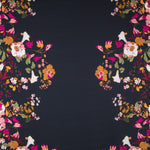 Viscosa Floral Azul Noche - Ribes y Casals