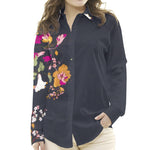 Viscosa Floral Azul Noche - Ribes y Casals