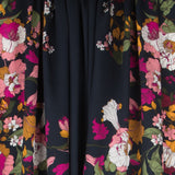 Viscosa Floral Azul Noche - Ribes y Casals