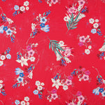 Viscosa Floral Tropical Roja - Ribes y Casals