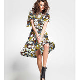 Viscosa Floral Verde Militar - Ribes y Casals