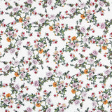 Viscosa Flores Cretoneras Blanco - Ribes y Casals