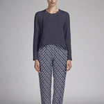 Viscosa Geométrica Azul Marino - Ribes y Casals