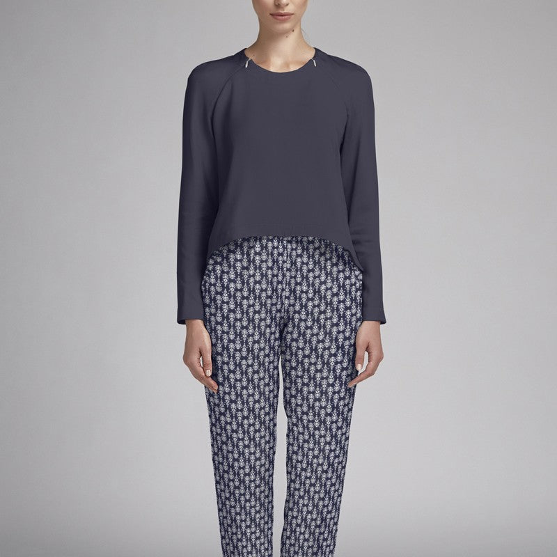 Viscosa Geométrica Azul Marino - Ribes y Casals