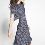 Viscosa Geométrica Azul Marino - Ribes y Casals