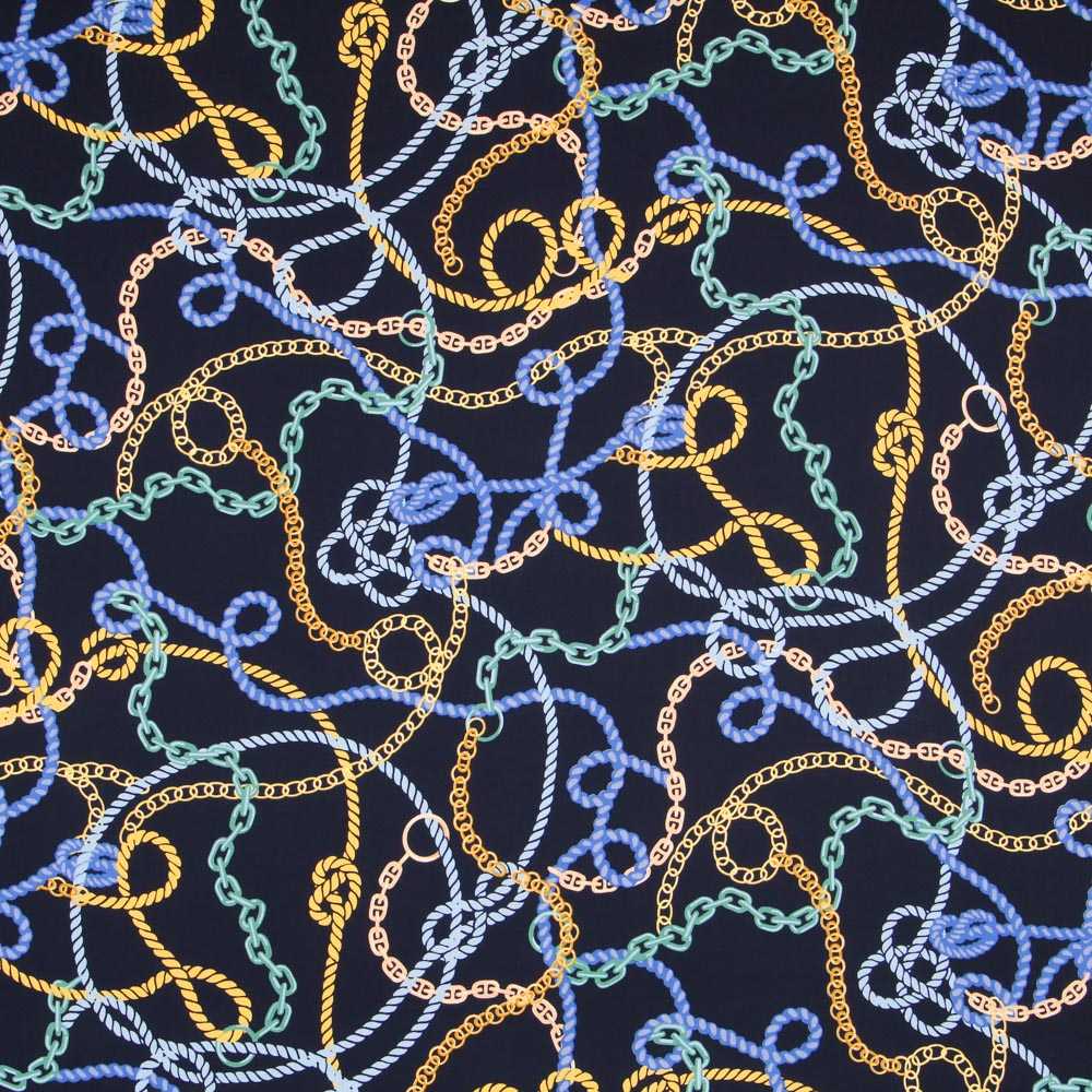 Viscosa Hermés Azul Noche - Ribes y Casals